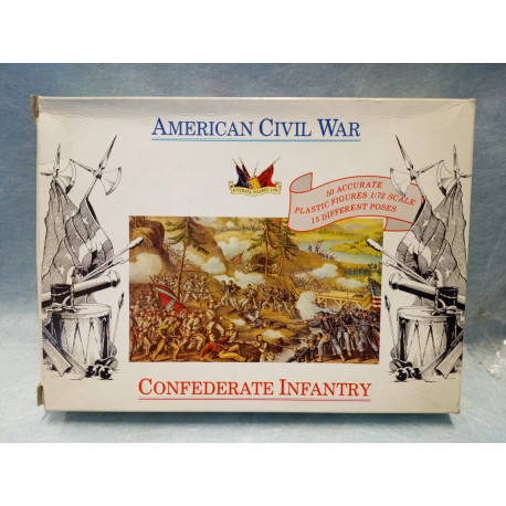 ACCURATE FIGURES American Civil War Confederate Infantry 1:72 Soldatini ACW