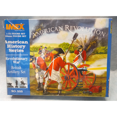 IMEX 1:72 555 British Artillery Set Revolutionary War Artiglieria Britannica