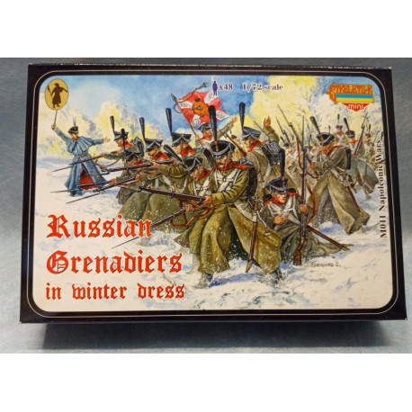 STRELETS 1:72 M011 Russian Grenadiers Winter Napoleonic Granatieri Russi