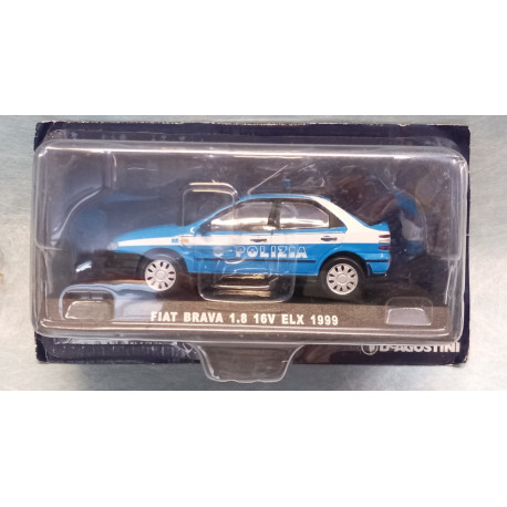 Fiat Brava Polizia 1999 DeAgostini 1/43 Nuovo in Blister Sigillato 1:43