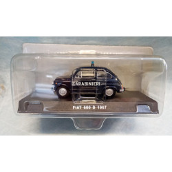 Fiat 600 D Carabinieri 1967 DeAgostini 1/43 Nuovo in Blister Sigillato 1:43
