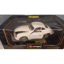 Bburago 1/18 Porsche 356B Coupe 1962 White 3021 Vintage Box MINT Italy