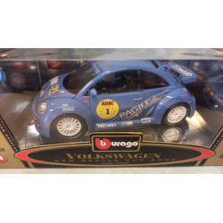 Bburago 1/18 Volkswagen New Beetle Cup 2000 Blue Racing Gold Collection 3389 BOX