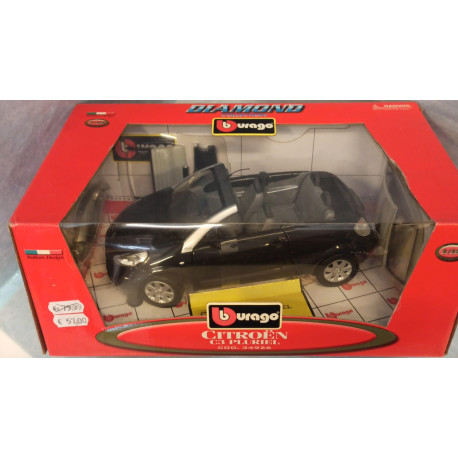 Bburago 1/18 Citroen C3 Pluriel Cabrio Black Diamond Collection 34926 MINT Box