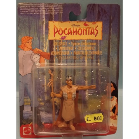Pocahontas Capo Powhatan Disney Doll Mattel Vintage Nuovo Sigillato