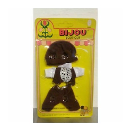 Bijou Boutique - Completino  marrone  con cappellino per Bambola Bijou - Ceppi R