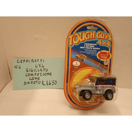 Tough Guys 4x4 Silver Star X-7 N 25130 Funzionante a batteria Ceppiratti Vintage