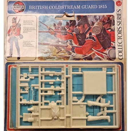 British Coldstream Guard 1815 Collectors Serie Plastic Model Kit Airfix 54 mm.