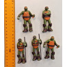 Lotto 5 Figure TMNT Tartarughe Ninja 2013 Nickelodeon Gadget Edicola 8cm
