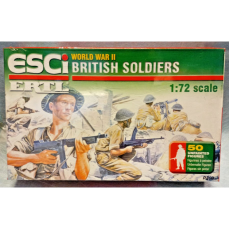 ESCI ERTL P200 British Soldiers WWII 1/72 Soldatini Vintage SIGILLATO MISB