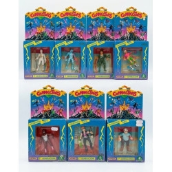 Lotto 7 Action Figure CONNECTORS Matchbox Giochi Preziosi Vintage anni 80 MIB