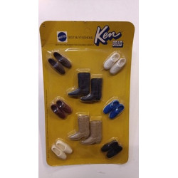 Vintage Mattel 1972 Ken & Brad Best Buy Fashions Shoes Pack -8627 - MOC Nuovo