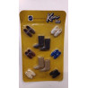 Vintage Mattel 1972 Ken & Brad Best Buy Fashions Shoes Pack -8627 - MOC Nuovo