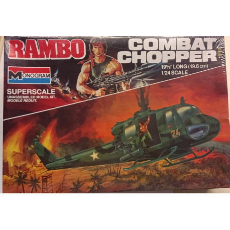 MONOGRAM 6034 - RAMBO COMBAT CHOPPER (1/24 SUPERSCALE) Model Kit