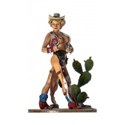 Girls 3D Series 80 mm. miniature Cowgirl G-022 - Andrea Miniatures KIT