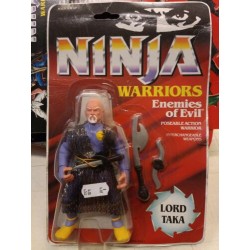 Ninja Warriors - Enemies of Evil - LORD TAKA - 1986 Hasbro Action Figure 14 cm.