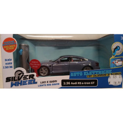 Audi RS e-tron GT 1/36 die-cast metal model Silver Wheel