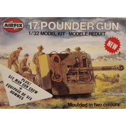 17 Pounder Gun + 6 British crew - Scala 1/32 Plastic Model Kit Airfix