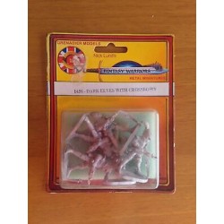 Fantasy Warriors - Dark Elves With Crossbows - 1458 - Metal Miniatures 28 mm