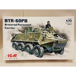 BTR 60 PB Armored Personell Carrier Plastic Model Kit 1/72 N°72911 ICM