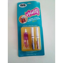 Galoob Vanity Color Hair Set 2 Colors+1Gel GiG Vintage