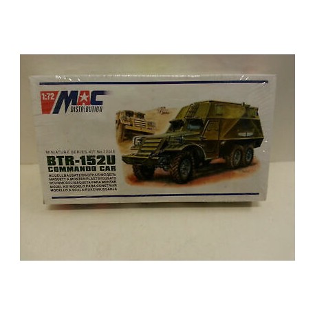 BTR 152 U Commando Car Plastic Model Kit Mac Distribution 1/72 N°72015
