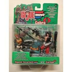 Gi Joe Vs Cobra - Agent Scarlett Vs Zartan - Action figure - Hasbro - 10 cm. 