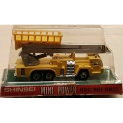 Shinsei Mini Power Aerial Work Vehicle scale app.1/70 die cast metal Japan '70