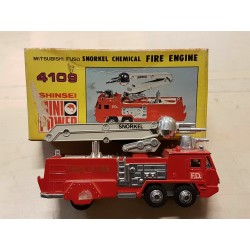 Shinsei Mini PowerMitsubishi Fuso Snorkel Chemical Fire Engine made in Japan '70