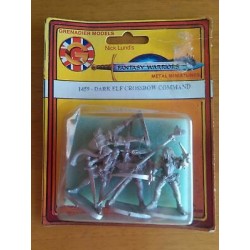 Fantasy Warriors - Dark Elf Crossbow Command - 1459 - Metal Miniatures 28 mm