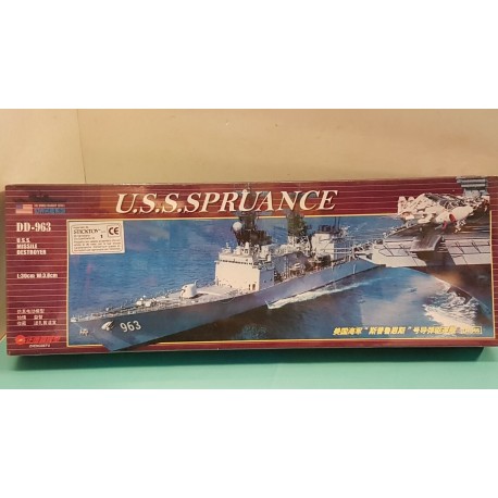 USS Spruace DD963  Plastic Model Kit N° DF 046 30 cm. Zhengdefu Stiktoy