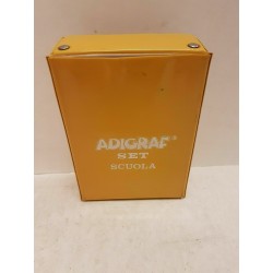 Adigraf  Set Scuola Adica Pongo 4 Pennini, 1Rullo, Gomma e 1 Tempera Anni '60