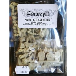 Barbari ARK 03Resin Miniature 25 mm Fenryll 10 Miniature