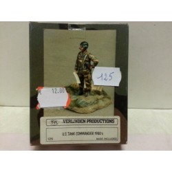 US Tank Commander 1980's  Figures 1 Soldiers Scala 1/35 Cod 125 Verlinden