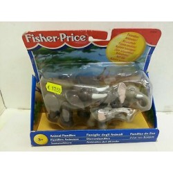 Animal Familles Famiglia di Animali Zoo Elefanti Personaggi Fisher Price 