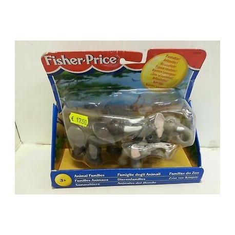 Animal Familles Famiglia di Animali Zoo Elefanti Personaggi Fisher Price 
