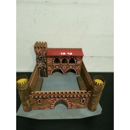 Castello in Legno Diorama 50 cm. Vintage Anni '70