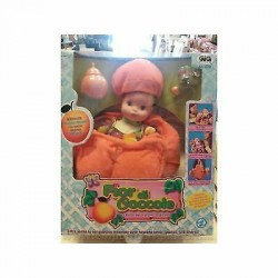 Fior di Coccole - Albicocca - Trasforma il Cappellino in borsetta - Doll - 25 cm
