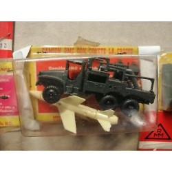 Camion GMC con Cohete la Crosse -Die Cast Tank- Scala HO- Made in Germany 