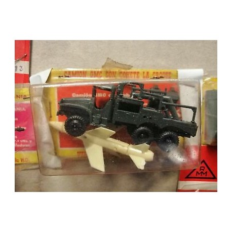 Camion GMC con Cohete la Crosse -Die Cast Tank- Scala HO- Made in Germany 