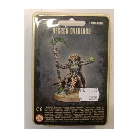 Warhammer 40k Necron Overlord Sguardo di Fuoco Miniatura Blister Sealed GW