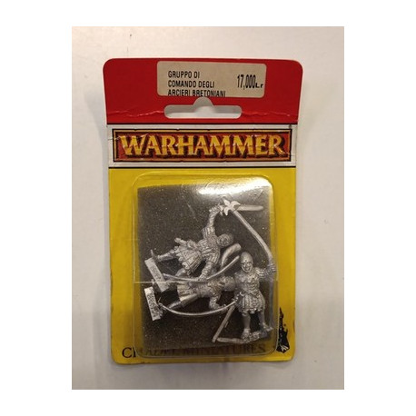 Warhammer Gruppo Di Comando Arcieri Bretoniani Bretonnian Bowmen Command Metal