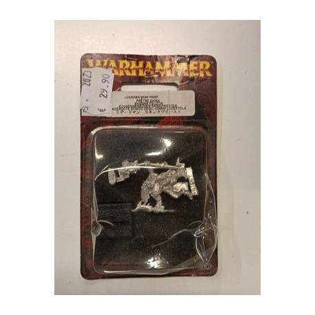 Warhammer Lizardmen Skink Priest Sacerdote Scinco Metal Blister Citadel GW OOP