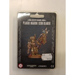 Warhammer 40k Death Guard Plague Marine Icon Bearer Clampack Blister GW NIB