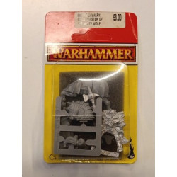 Warhammer Empire Grandmaster Of The White Wolf Knights Cavalry Metal Blister OOP