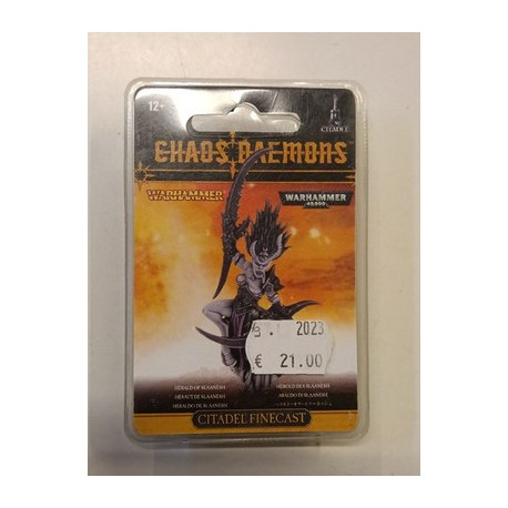 Warhammer Chaos Daemons Herald Of Slaanesh Finecast Blister Sigillato GW OOP