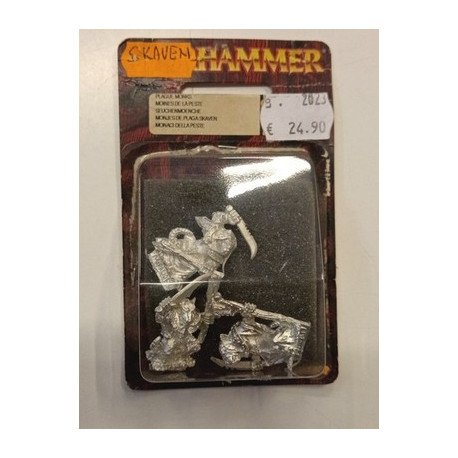 Warhammer Fantasy Skaven Monaci Della Peste Plague Monks Metal Blister OOP GW