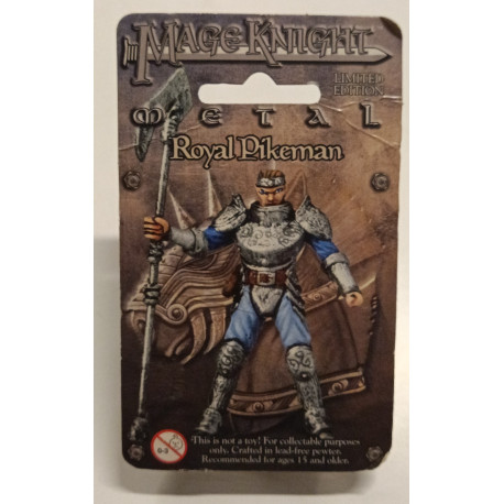 Mage Knight Metal Royal Pikeman WZK533 Limited Edition Blister Ral Partha MOC