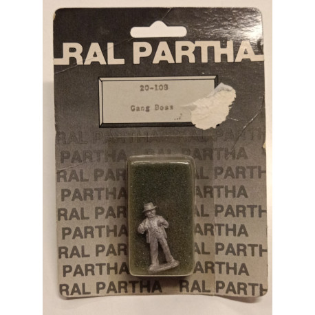 Ral Partha 20-108 Gang Boss Miniatura Metallo Call of Cthulhu Pulp Vintage MOC