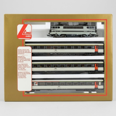 LIMA H0 149702 Set AUBRAC SNCF Locomotiva BB 9514 + 3 Carrozze CORAIL Bar BOX